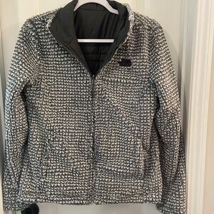 Women’s North Face fleece jacket reversible sz small EUC
